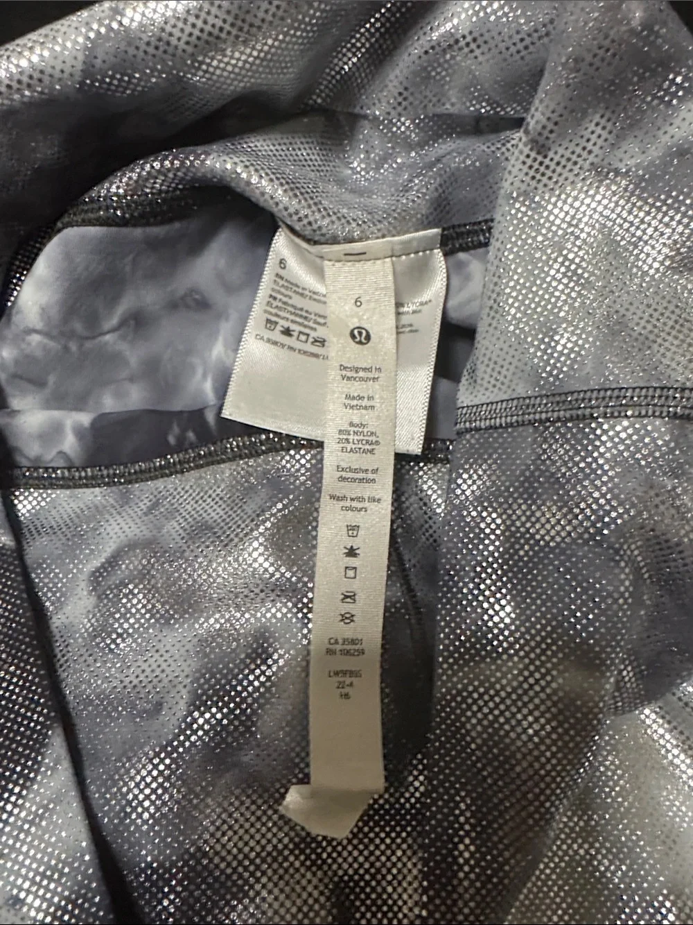 lululemon athletica Diamond Dye Pitch Grey Graphite Grey Foil High-Rise Align